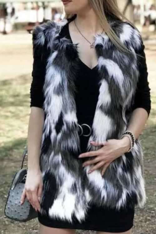 Luxiourous faux fur gilet