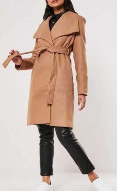 Beautiful Camel Wrap Coat
