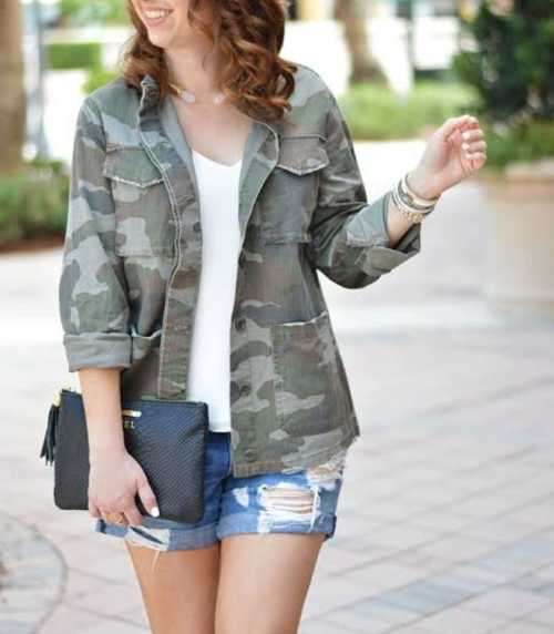 Frayed Camo Shirt