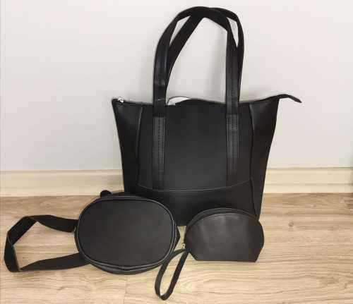 3 piece Black Bag Set