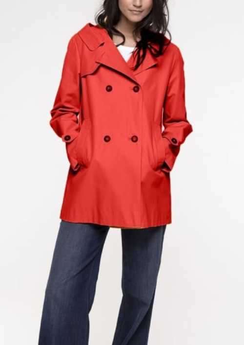 short Red Trench coat