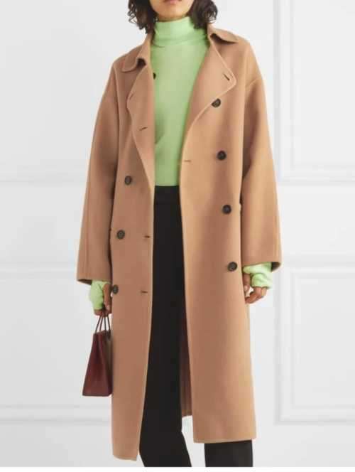 Gorgeous Double breasted Camel Melton coat