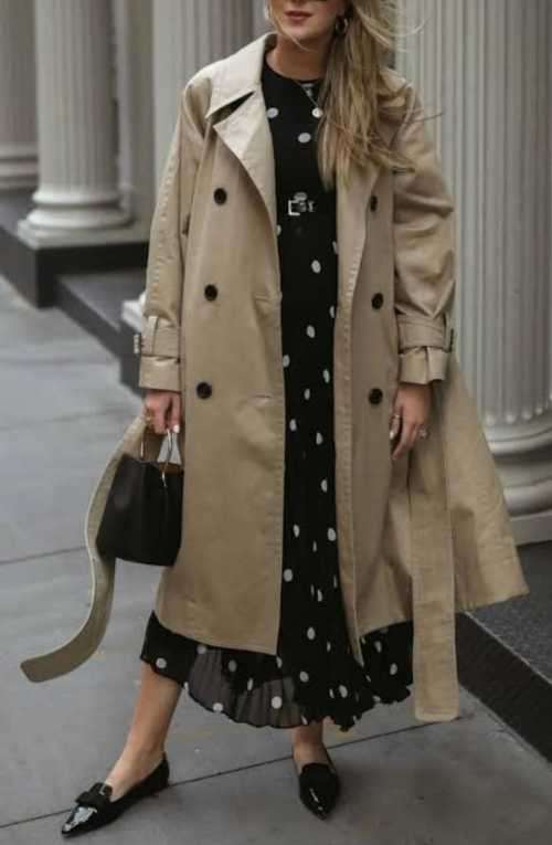 Maxi Tan Trench coat