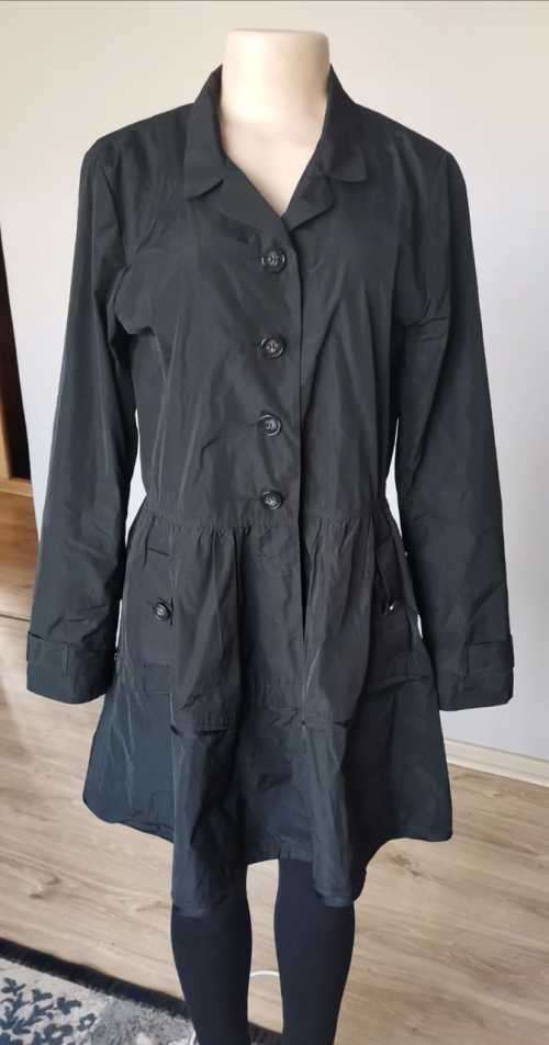 Black Dress Style Rain Coat