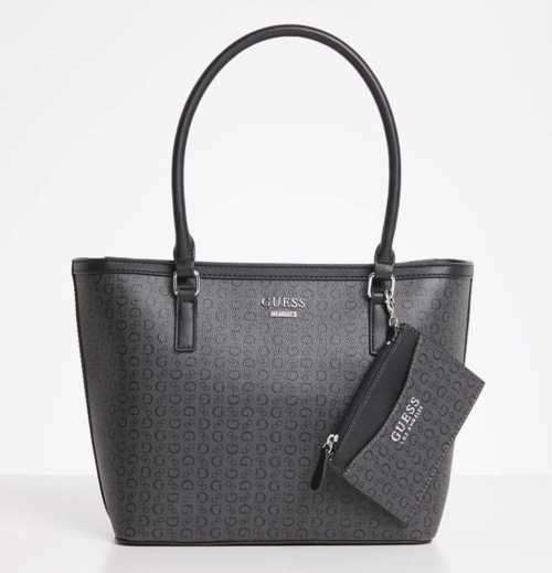 Authentic Guess Stepp carryall-black  exc mini purse