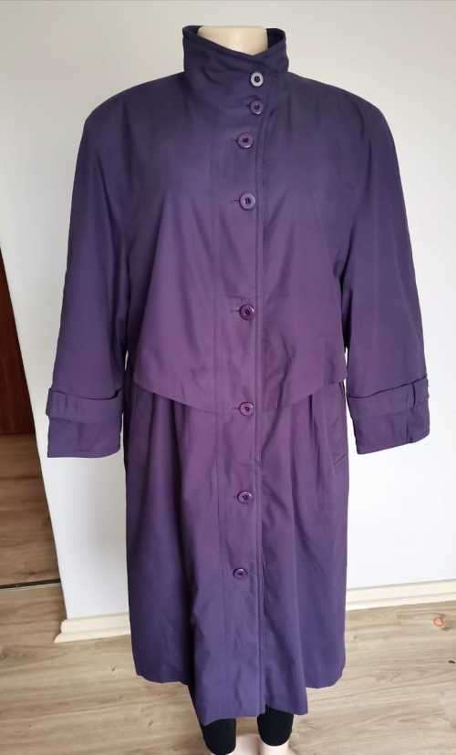 Vintage Purple Trench Coat