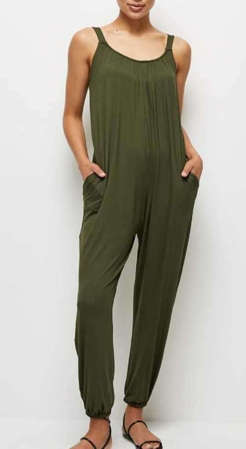 Oversized Jumpsuit - Olive