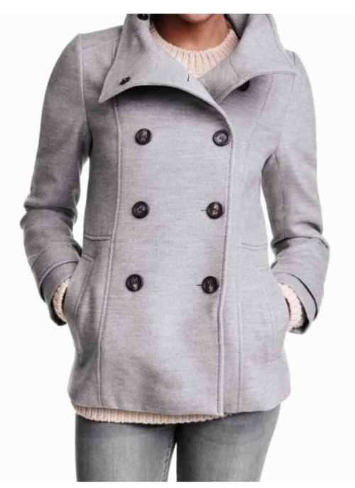 H&M grey Peacoat