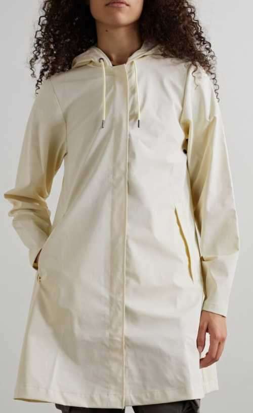 Cream Trench Rain Jacket