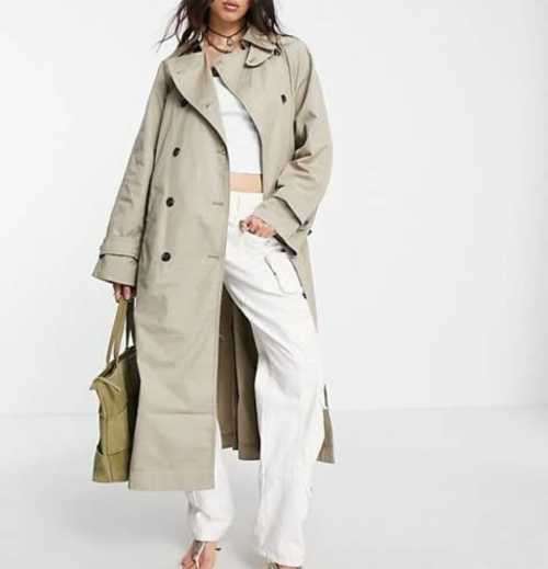 Beautiful Beige /grey Trench Coat