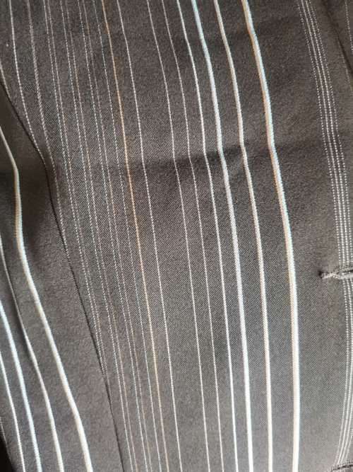 Brown pinstripe blazer