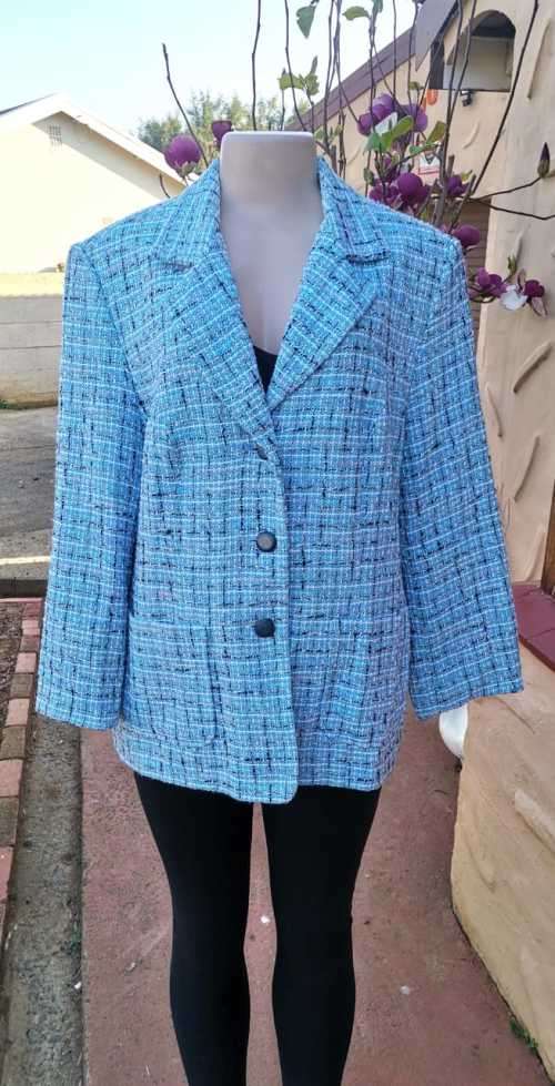 Beautiful Blue Boucle Blazer