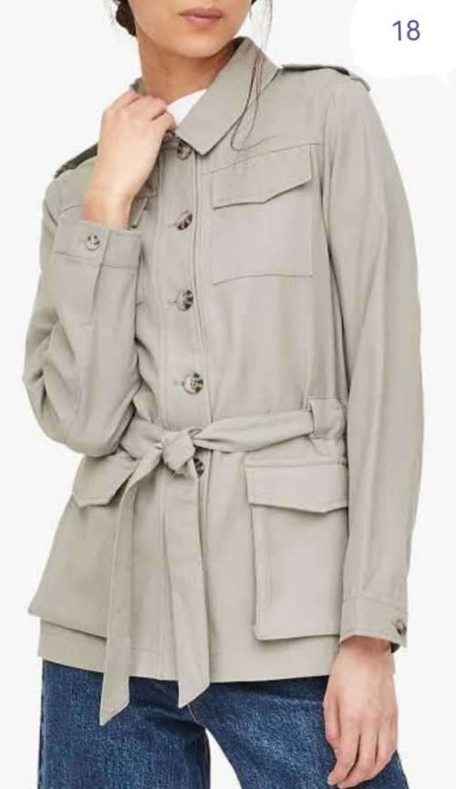 grey utility coat