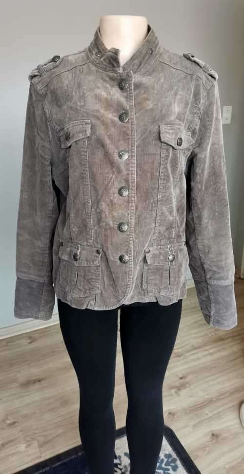 Corduroy button Coat