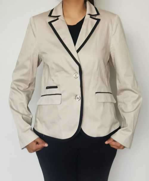 Beautiful Beige Blazer with black boarder