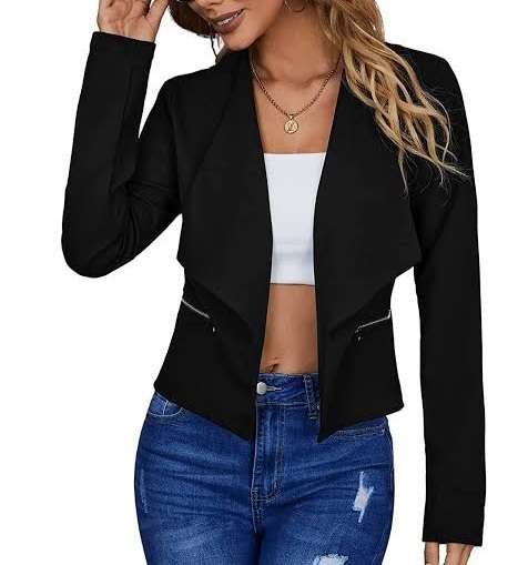 Waterfall collar jacket with side zips .... From R30 Shipping