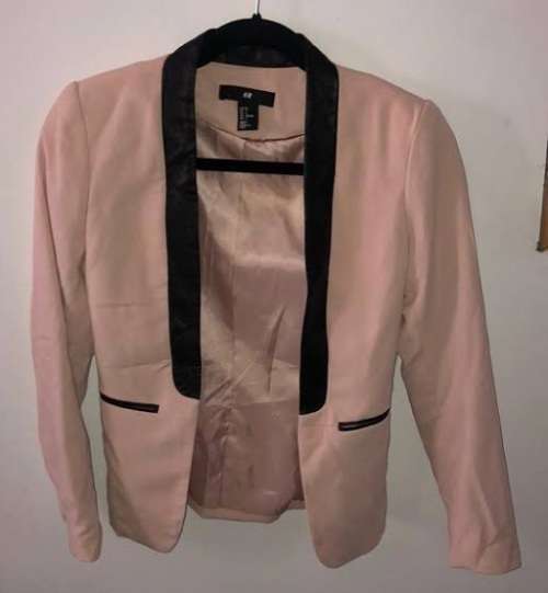 H&M pink blazer with faux leather trim  .... From R30 Shipping