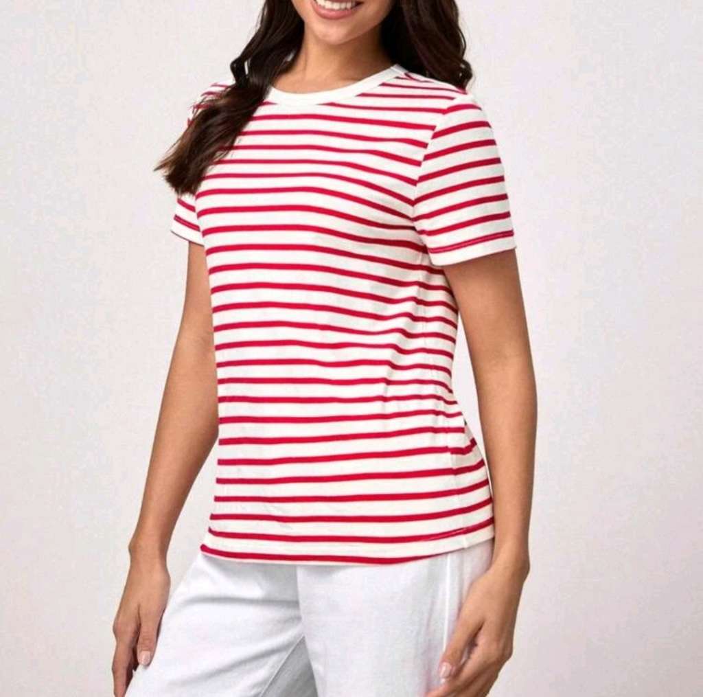 Beautiful Red striped Foschini Tshirt