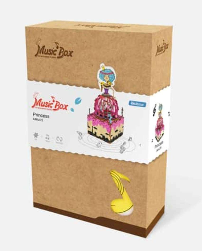 Princess Wooden 3D Music Box Puzzle..zle