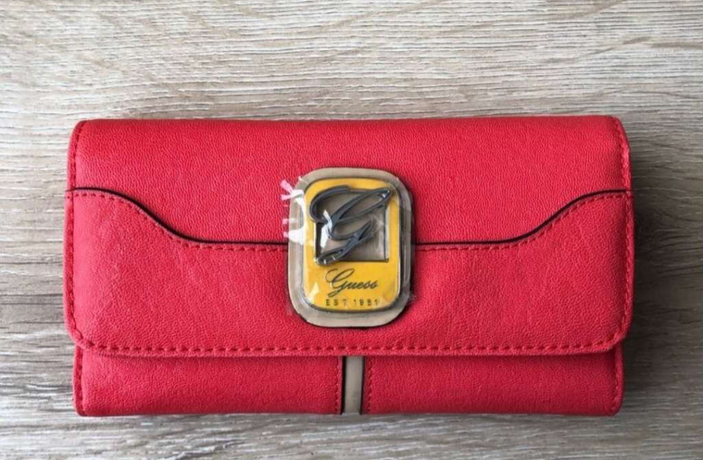 Beautiful GUESS red/coral wallet