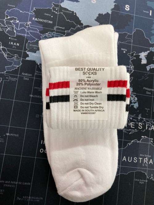 HIGH QUALITY WHITE SOCKS - ONE SIZE FITS ALL