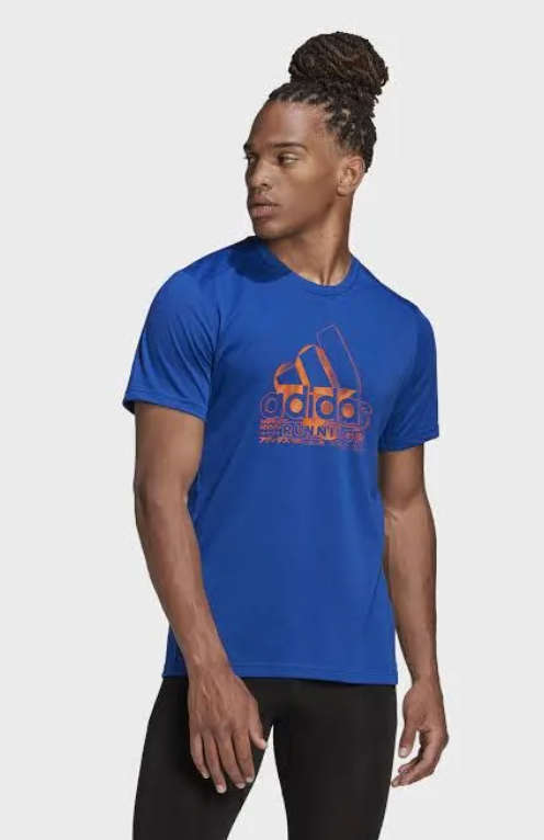 ADIDAS Men`s Essential Graphic T-shirt Royal Blue GD6091 - Size Extra Large