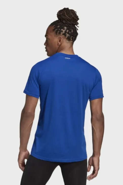 ADIDAS Men`s Essential Graphic T-shirt Royal Blue GD6091 - Size Extra Large