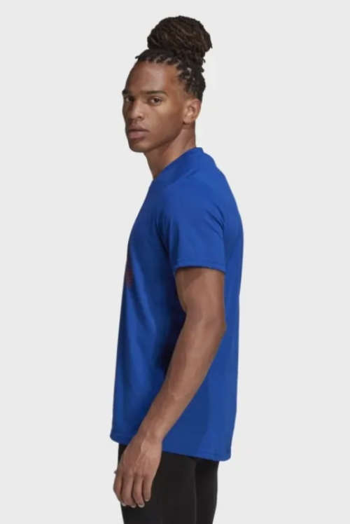 ADIDAS Men`s Essential Graphic T-shirt Royal Blue GD6091 - Size Extra Large