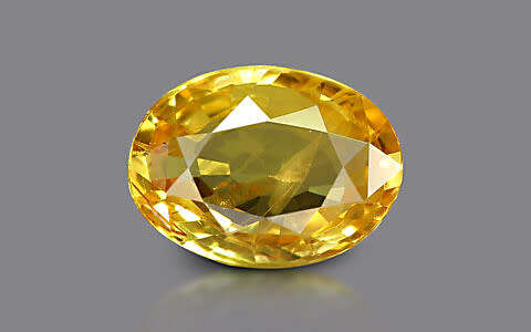 0.30ct. NATURALLY MINED OVAL YELLOW SAPPHIRE - OVAL CUT. VVS