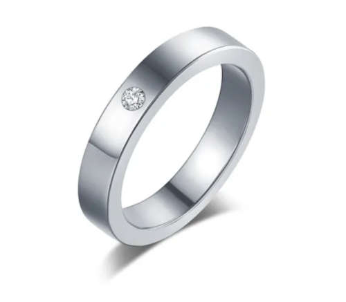 TITANIUM (NEVER FADE) Ring Size 10 US(SILVER ONLY)