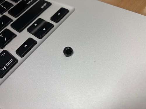 1.27cts Naturally Mined Black Diamond. Brilliant Round Cut - BARGAIN PRICE