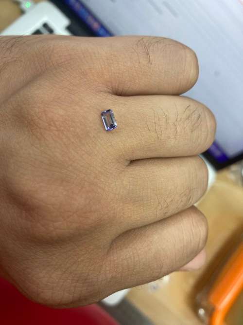 0.3cts - Natural Mined TANZANITE Emerald Cut. 3.1mm x 5.1mm. BEAUTIFUL GEMSTONE