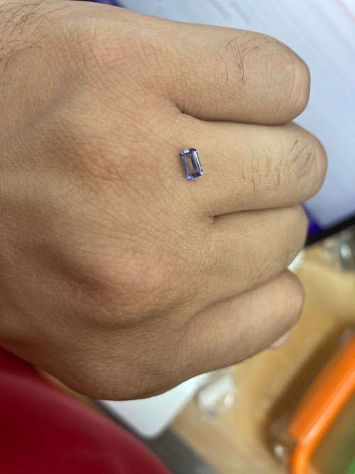 0.3cts - Natural Mined TANZANITE Emerald Cut. 3.1mm x 5.1mm. BEAUTIFUL GEMSTONE