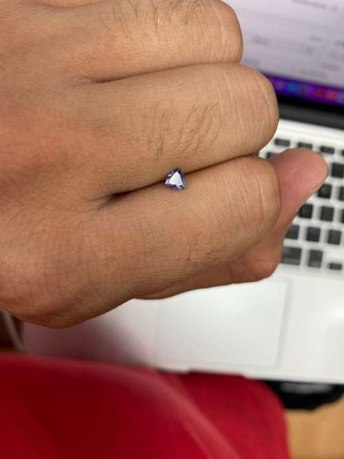 0.3cts - Natural Mined Trillion Cut TANZANITE 4mm