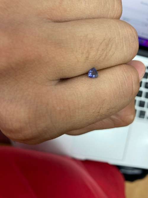 0.3cts - Natural Mined Trillion Cut TANZANITE 4mm