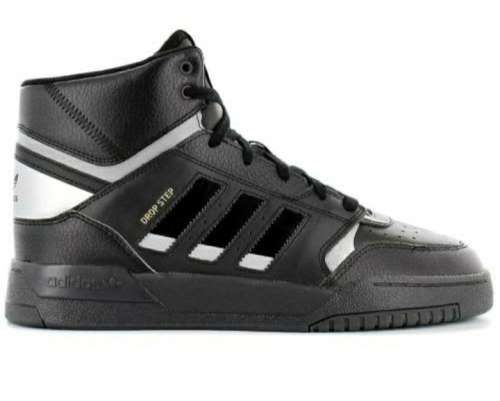 adidas Men`s DROP STEP Core Black / Silver Metallic EF7141 Size UK 9 (SA 9)
