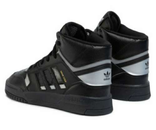 adidas Men`s DROP STEP Core Black / Silver Metallic EF7141 Size UK 9 (SA 9)