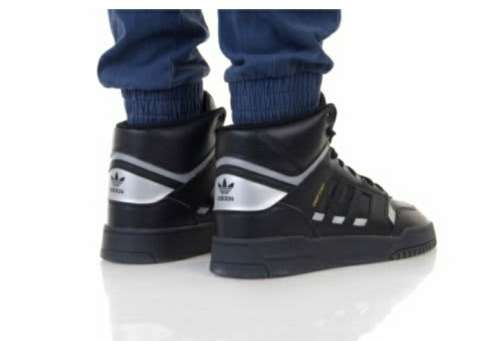 adidas Men`s DROP STEP Core Black / Silver Metallic EF7141 Size UK 9 (SA 9)