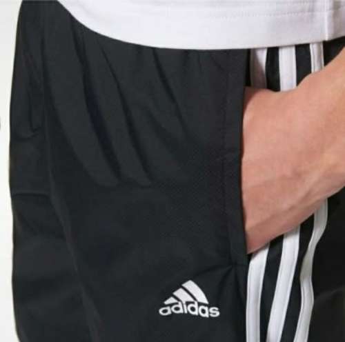 adidas Men`s ESSENTIALS 3 STRIPES PANTS Black EX5030 Size Large