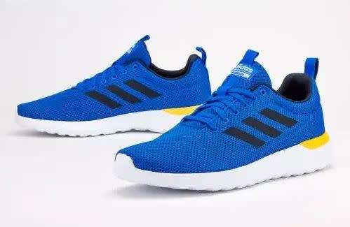 adidas Men`s Lite Racer CLN Blue/ Black/Yellow EG3138 Size UK 9 (SA 9)