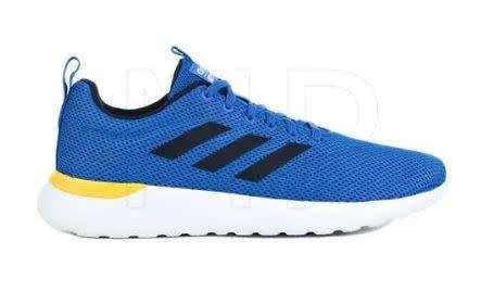 adidas Men`s Lite Racer CLN Blue/ Black/Yellow EG3138 Size UK 9 (SA 9)
