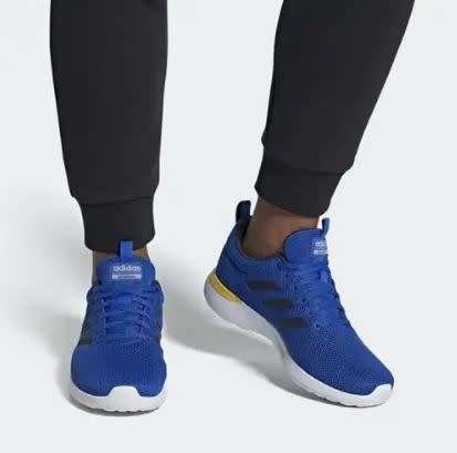 adidas Men`s Lite Racer CLN Blue/ Black/Yellow EG3138 Size UK 9 (SA 9)