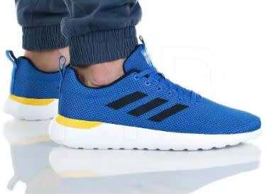 adidas Men`s Lite Racer CLN Blue/ Black/Yellow EG3138 Size UK 9 (SA 9)