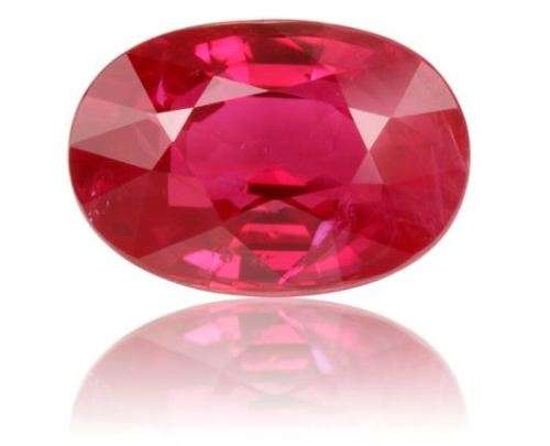 Natural Mined Oval Ruby 7.25mm x 6.4mm 1.430cts