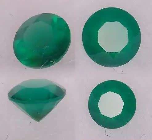 Natural Mined round Green Agate 2.0- 2.5mm 0.010 - 0.100cts