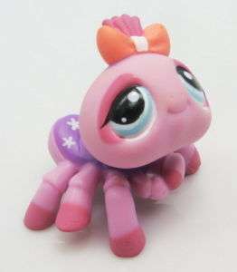 Hasbro Littlest pet shop pink spider
