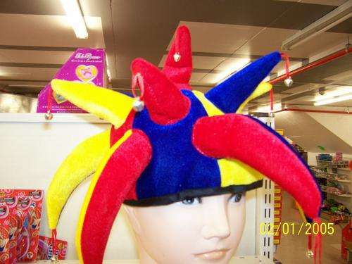 PARTY  - HAT / FANCY DRESS COSTUME - JESTERS HAT - ADULT SIZE