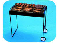 BRAAI -   IDEAL   BALCONY / STOEP / VERANDA COMPACT MOBILE BRAAI -  ALL ON WHEELS AND PORTABLE