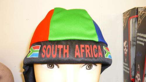 PARTY - SOCCER -WORLD CUP - DURAG -(HEAD SCARF) S.A. COLOURS