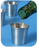 Braai - Stainless Steel  SHOOTER /  SHOT Glasses pack of 6's Also good at a BRAAI /barbeque